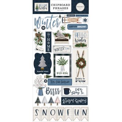 Carta Bella Welcome Winter Sticker - Chibpoard Phrases